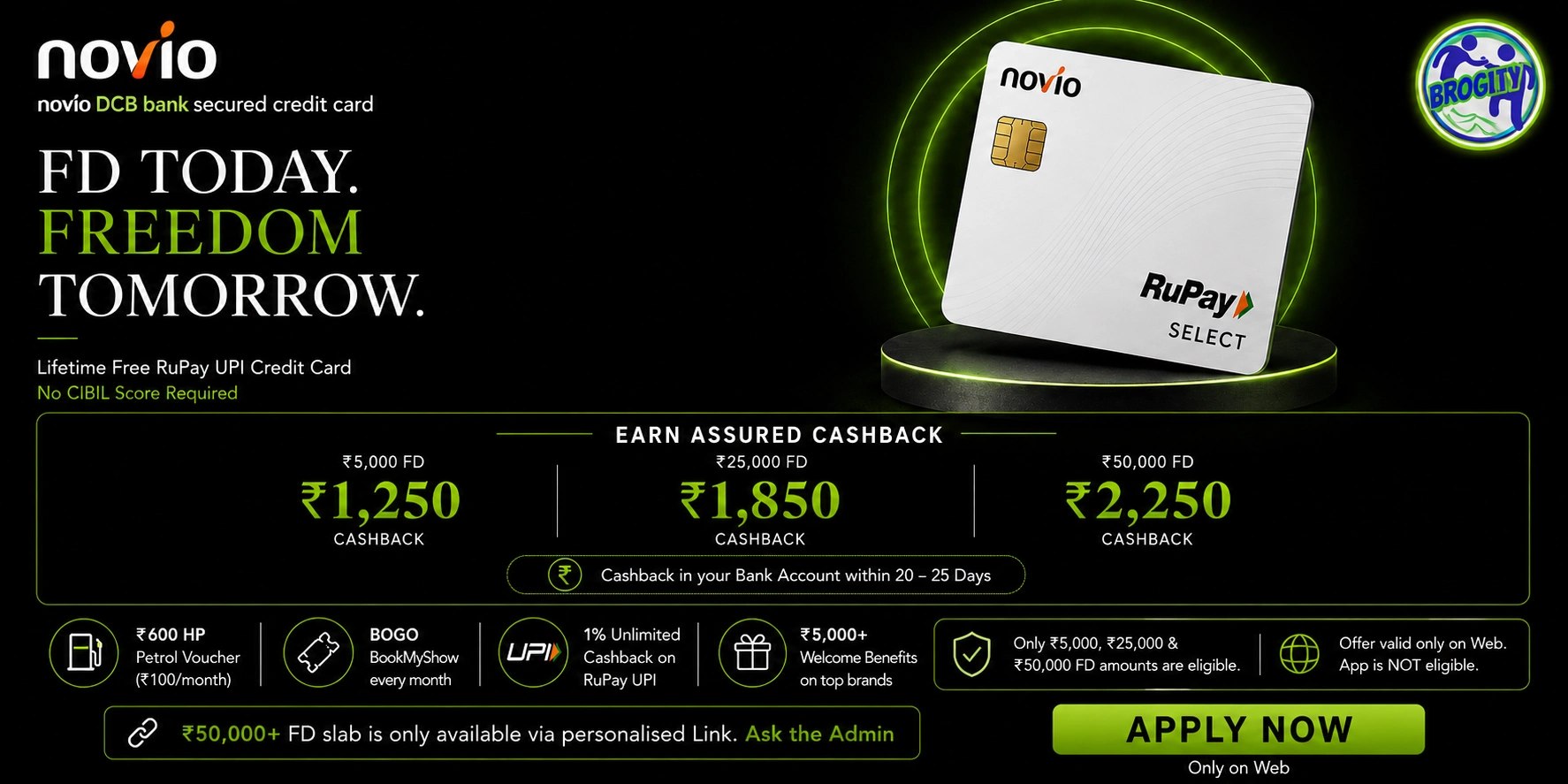 Novio FD CC offer